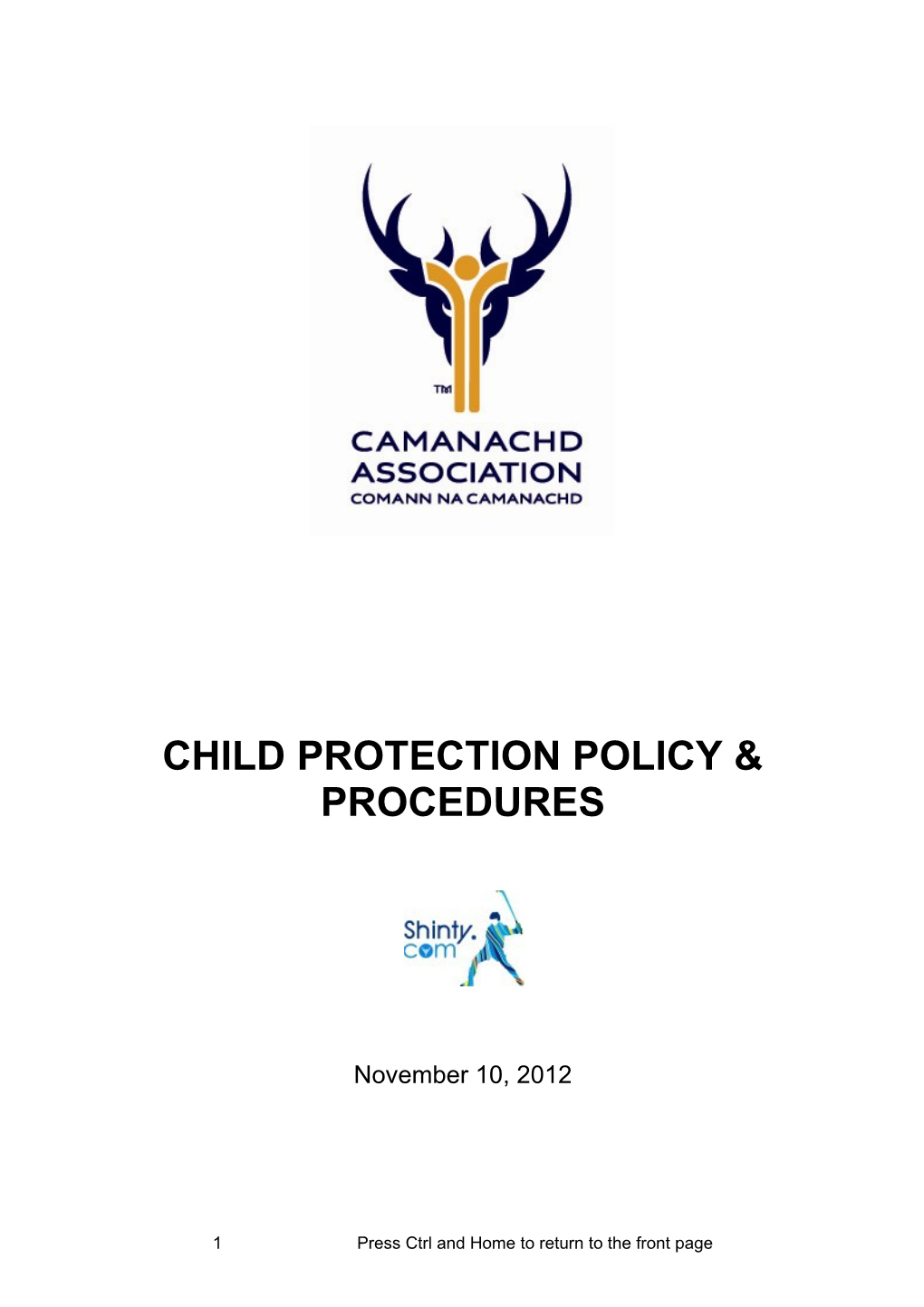Child Protection Policy & Procedures