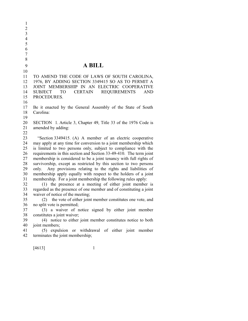 2017-2018 Bill 4613 Text of Previous Version (Jan. 11, 2018) - South Carolina Legislature Online