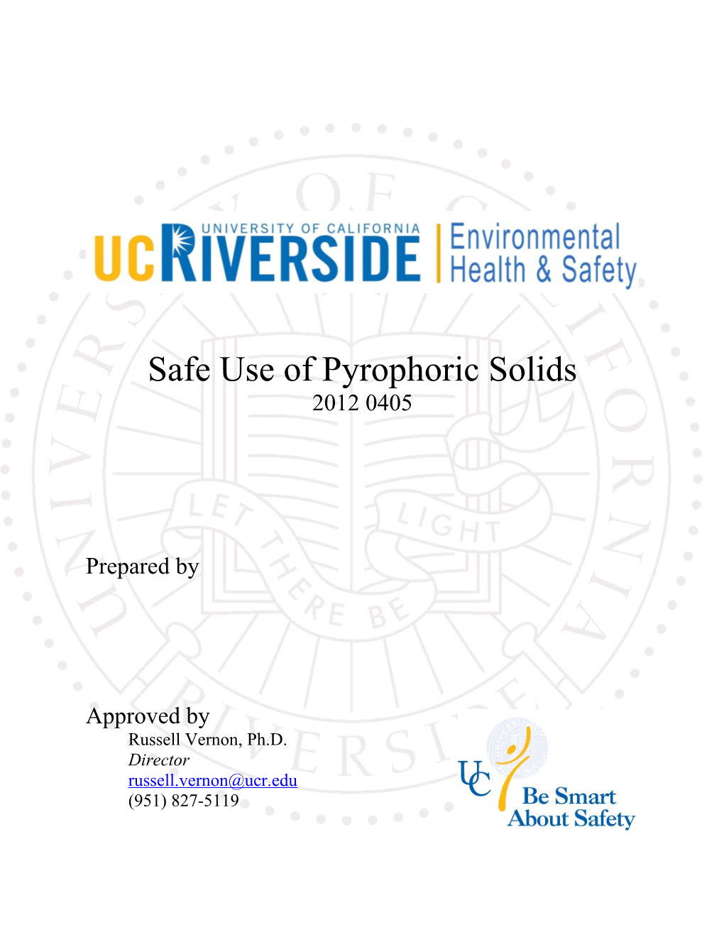 Safe Use of Pyrophoric Solids