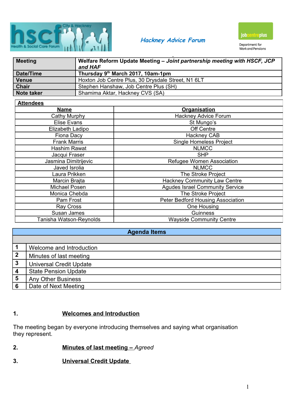 Learning Disabilities Meeting