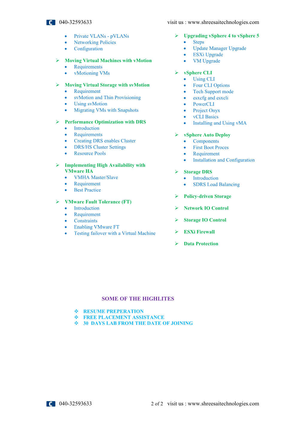 Mcse 2012 Course Contents