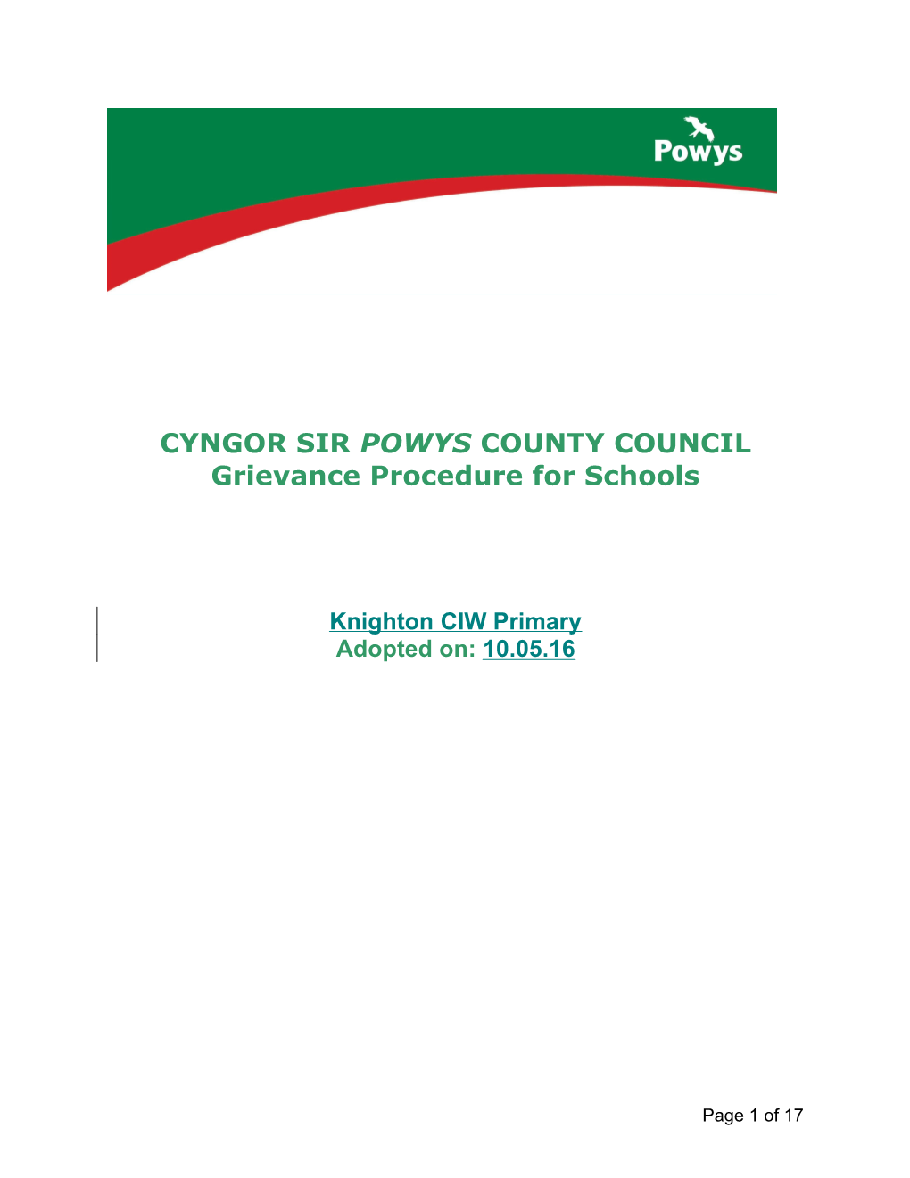 Cyngor Sir Powys County Council s3