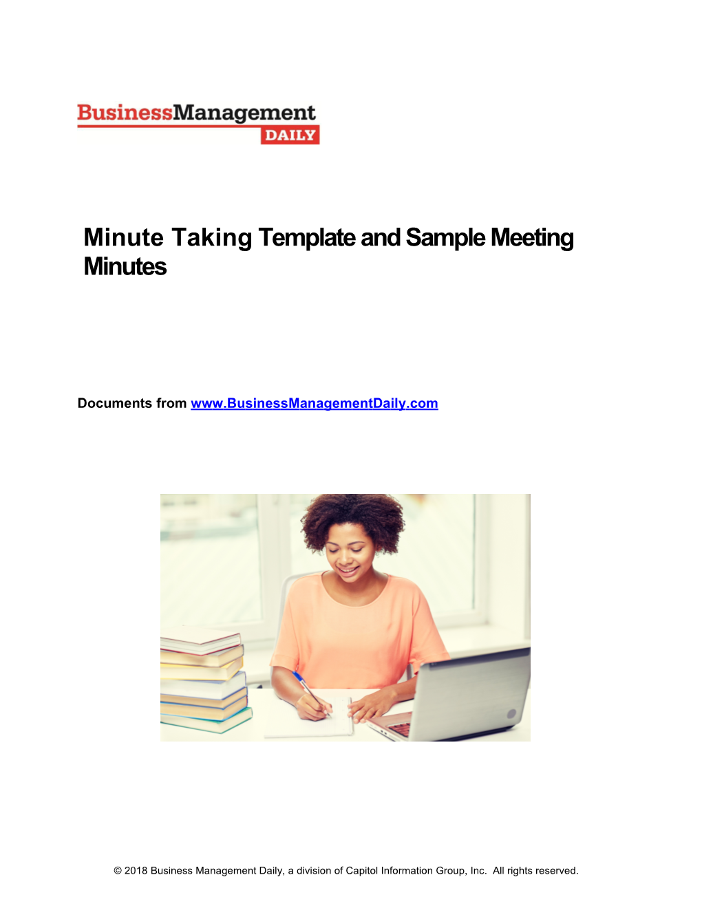 Minute Takingtemplate and Sample Meeting Minutes