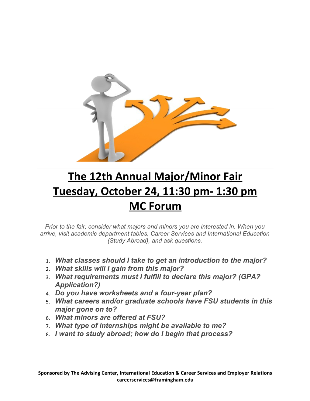 The 12Th Annual Major/Minor Fair