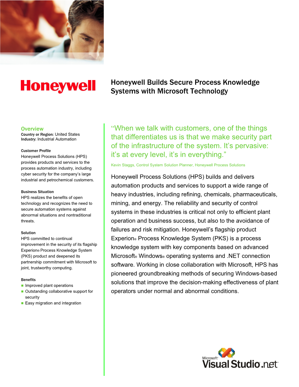 Honeywell Builds Secure Process Knowledge Systems with Microsoft Technology