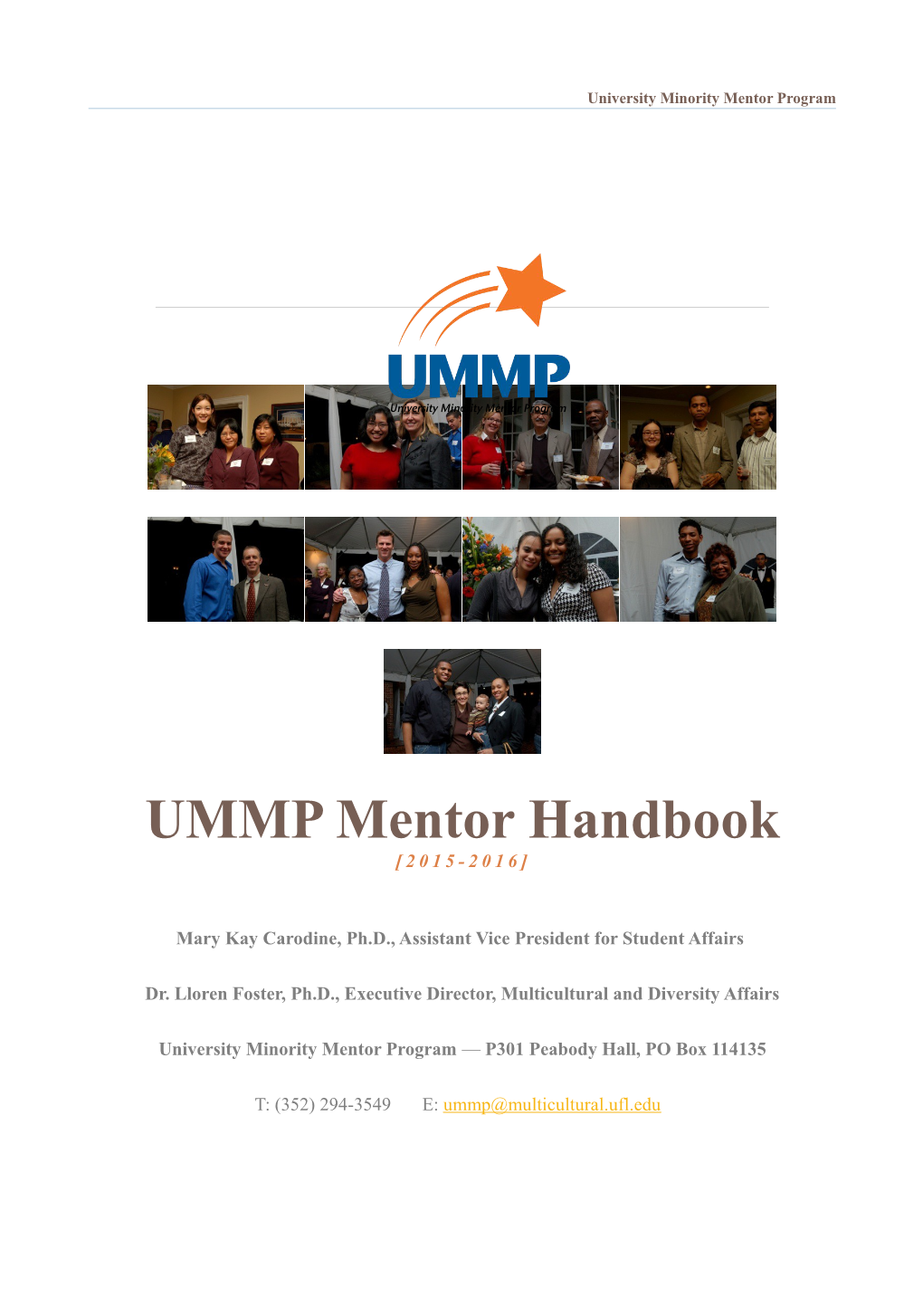 University Minority Mentor Program