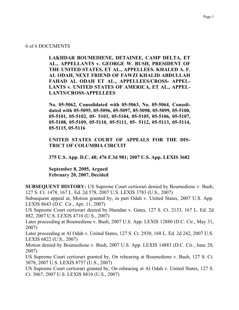 United States Court of Appeals for the District of Columbia Circuit