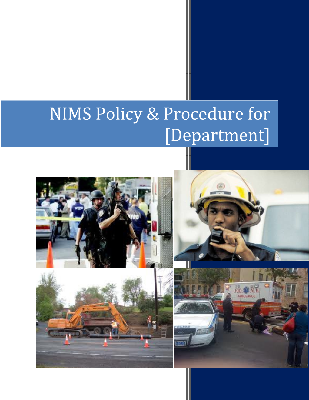 VFD NIMS Policy And Procedure Template