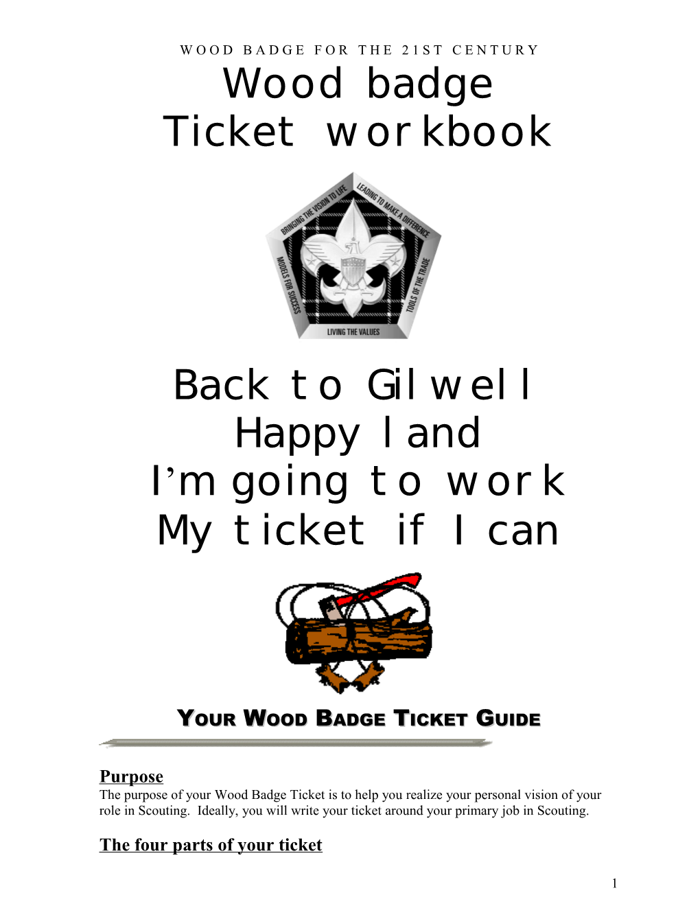 Your Wood Badge Ticket Guide