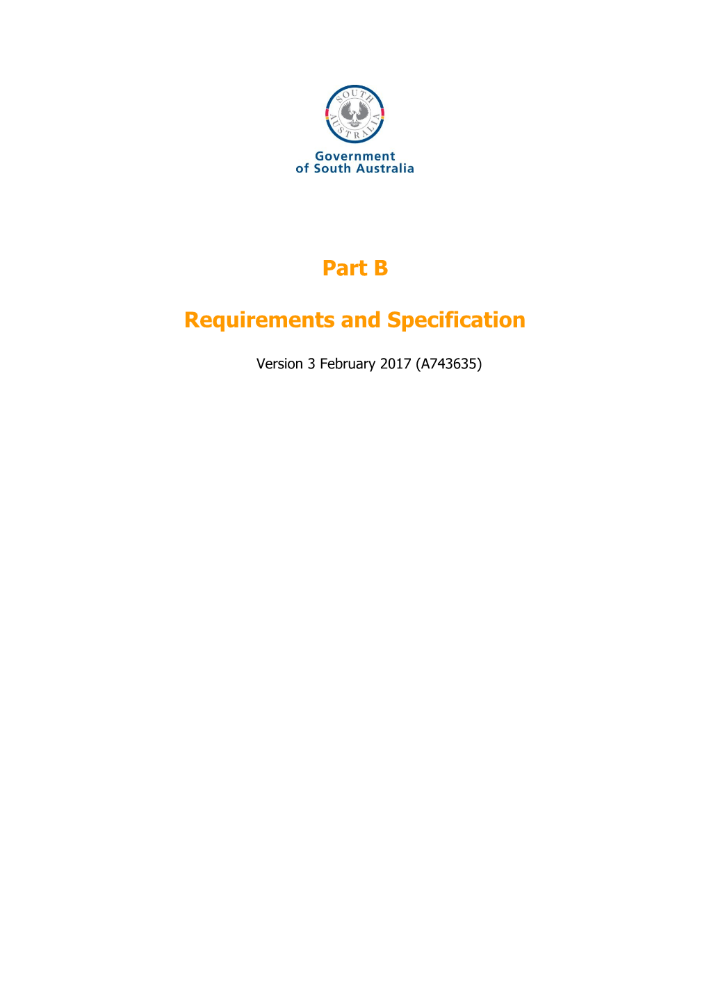 Requirements and Specification