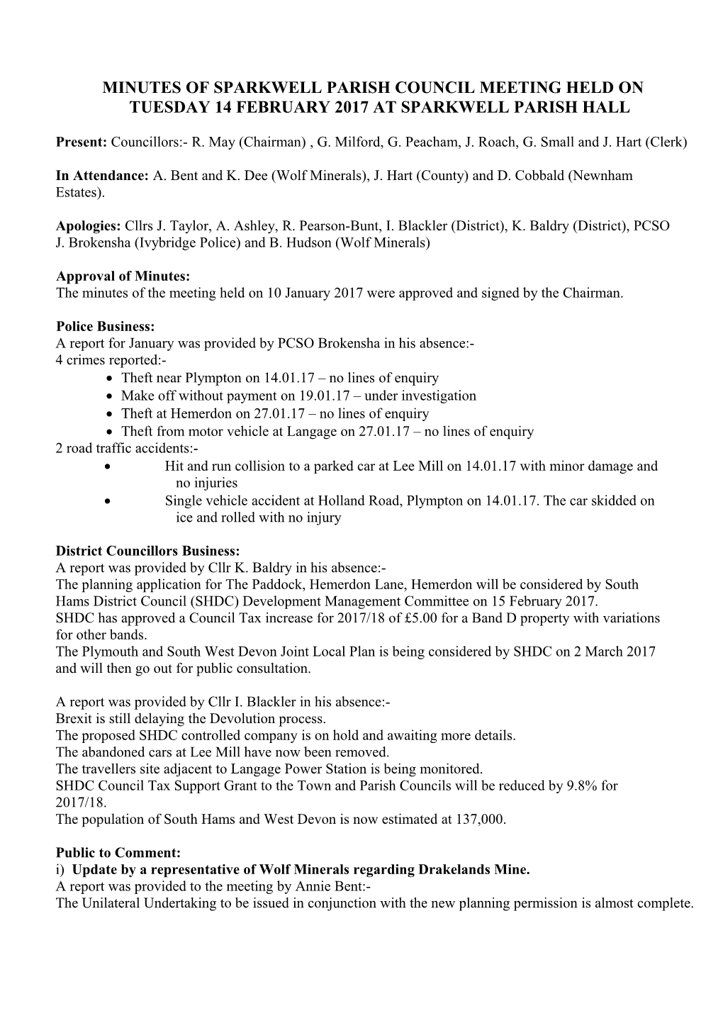 Buckfastleigh Town Council