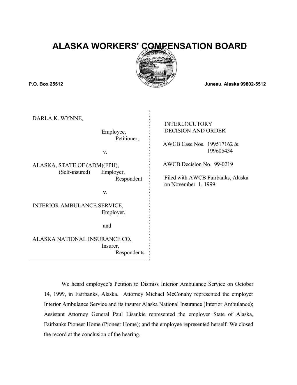 Alaska Workers' Compensation Board s70