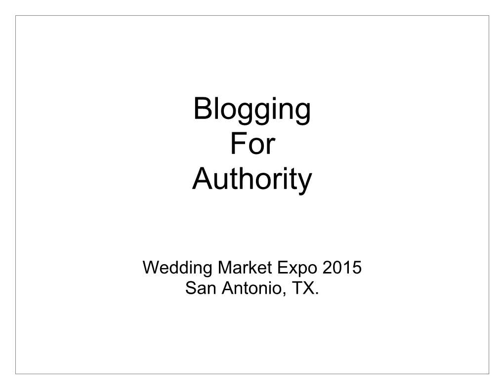 Wedding Market Expo 2015