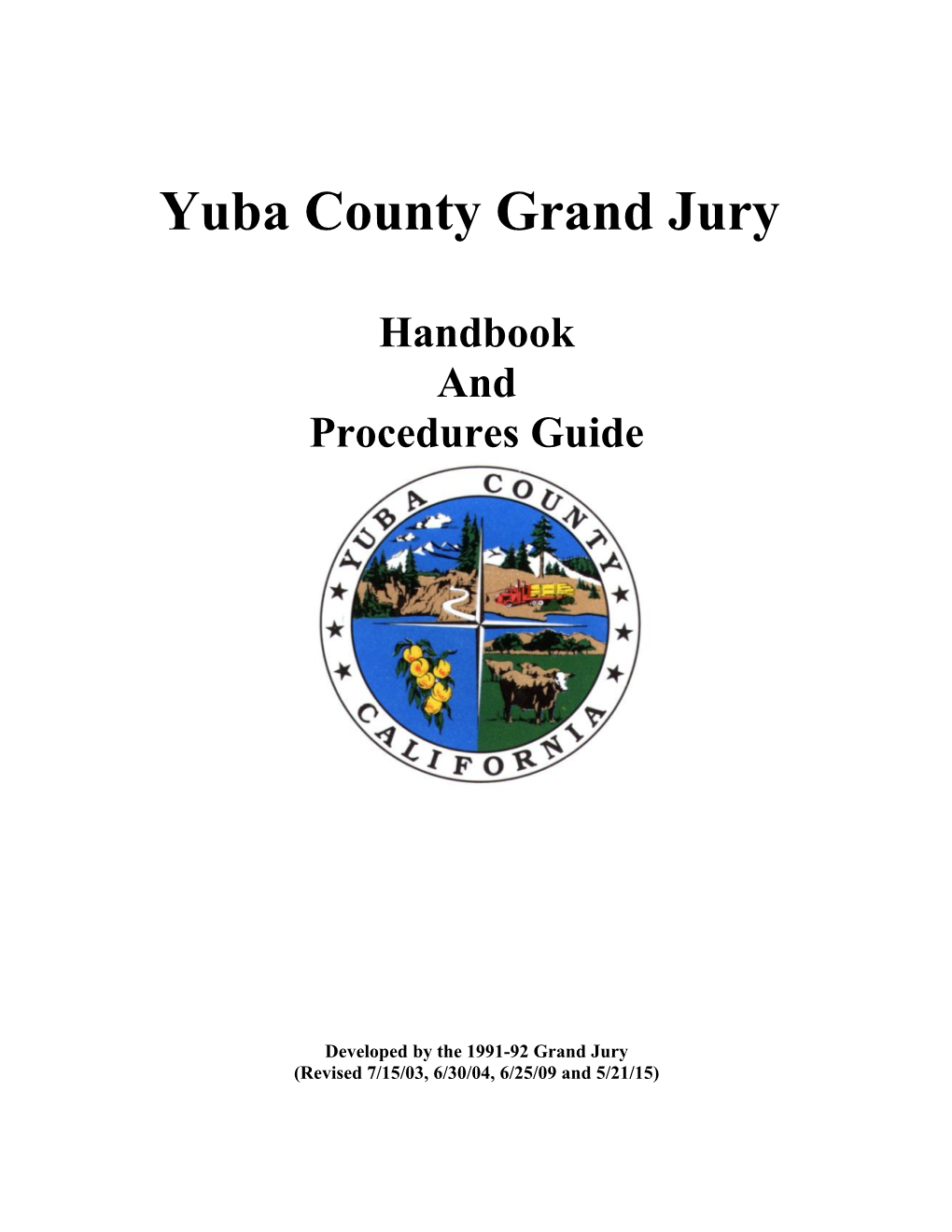 Yuba County Grand Jury