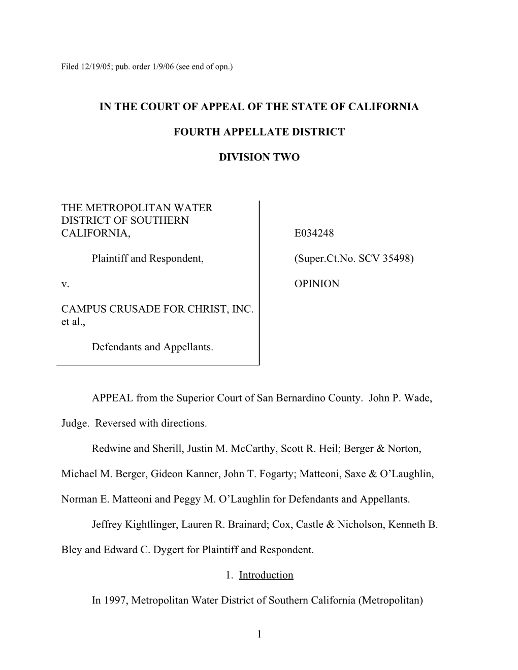 In the Court of Appeal of the State of California s6