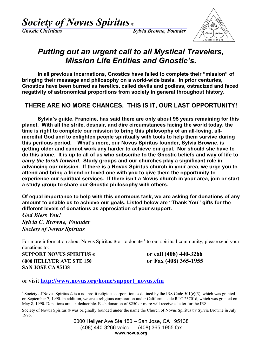 Putting out an Urgent Call to All Mystical Travelers