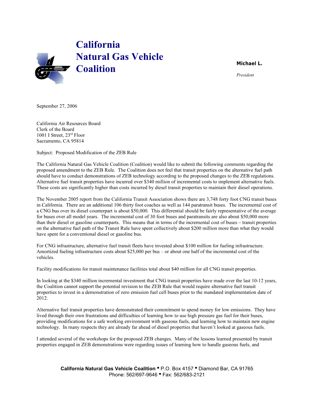 California Natural Gas Vehicle Coalition Page 2 of 2