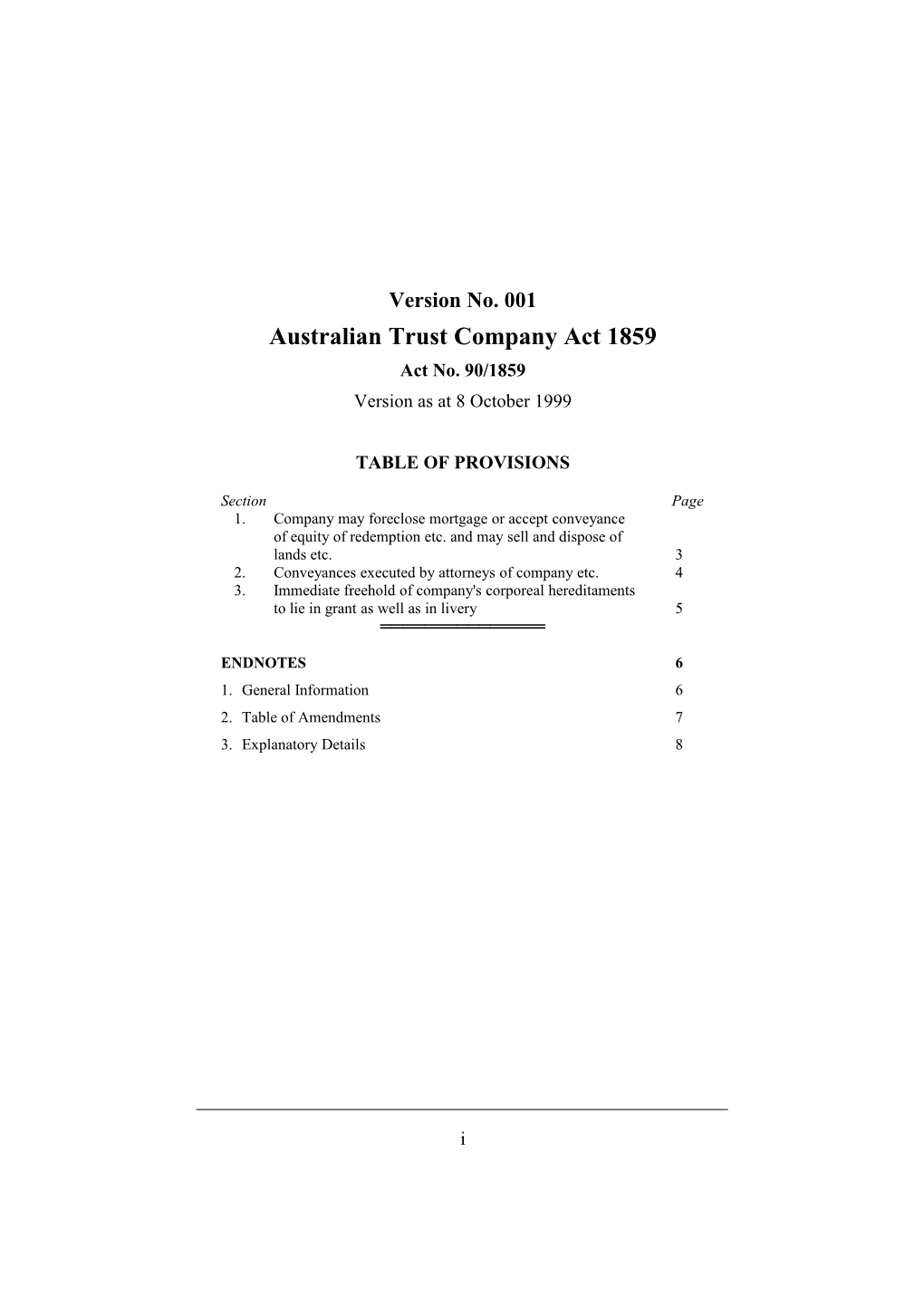 Australian Trust Company Act 1859