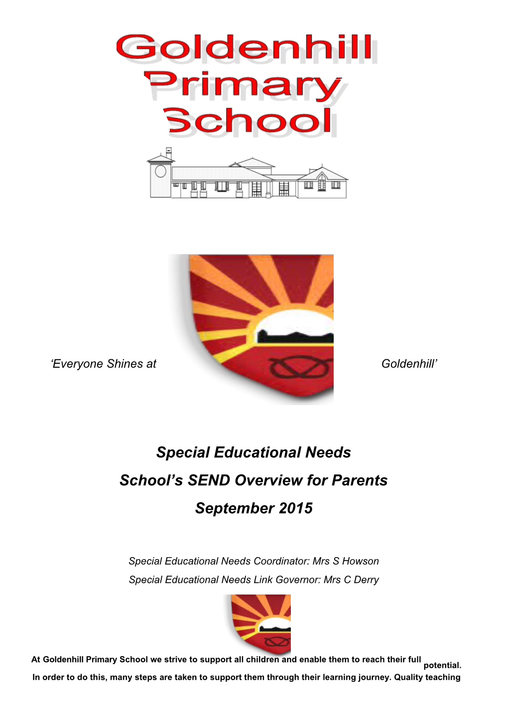 School S SEND Overview for Parents