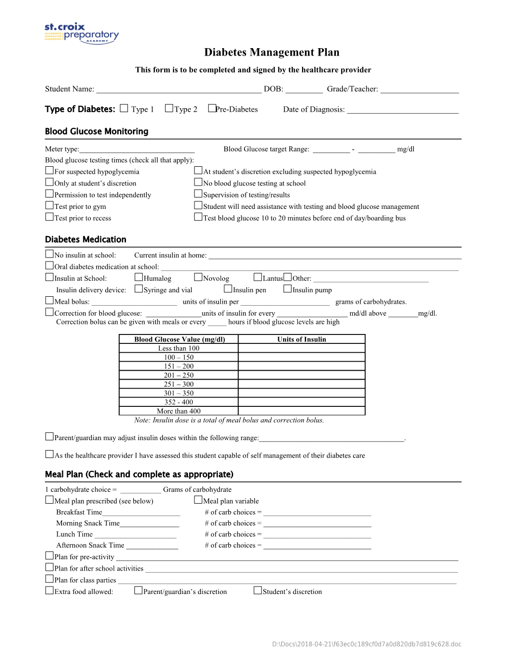 This Form Is to Be Completed and Signed by the Healthcare Provider