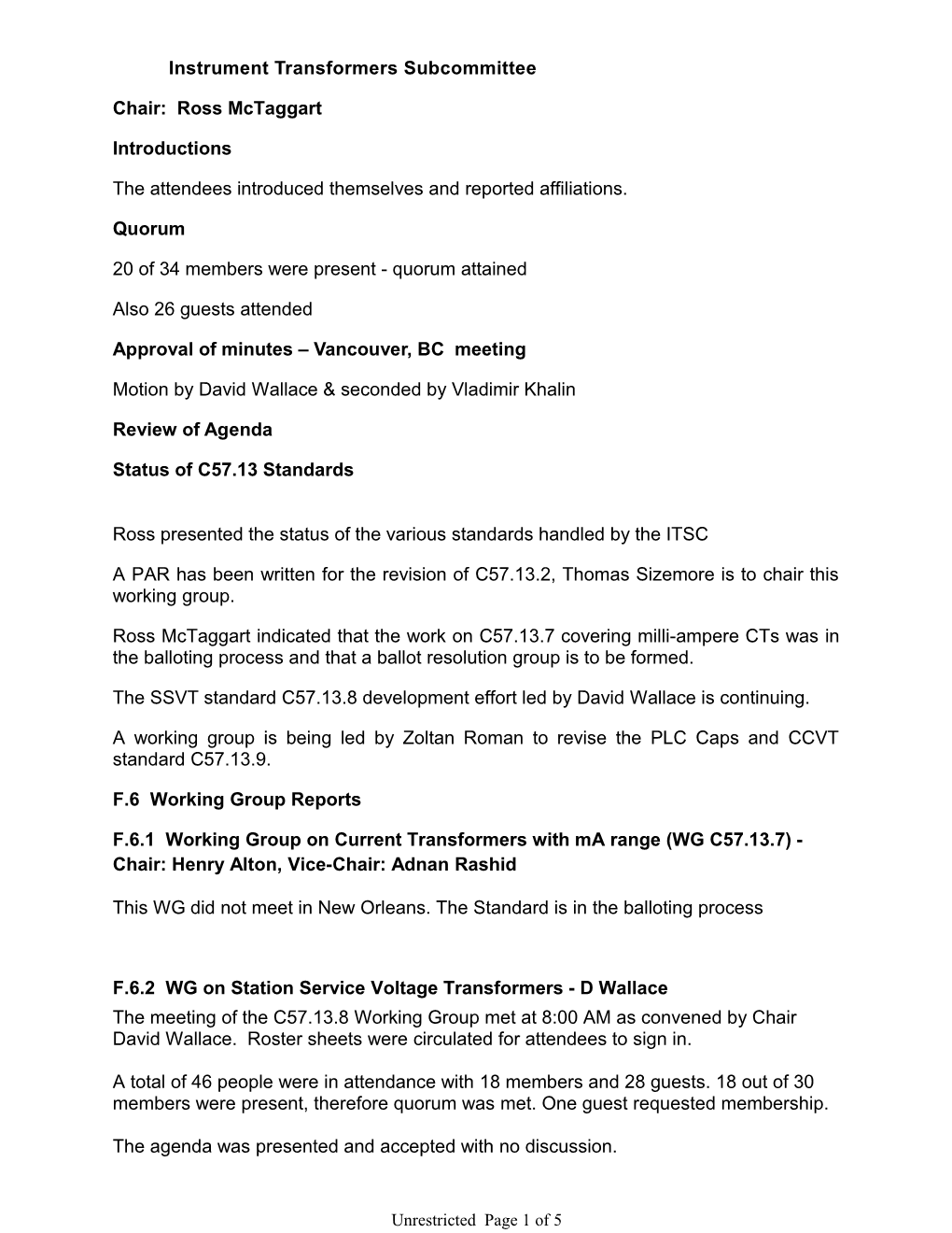 Annex F Instrument Transformers Subcommittee s1