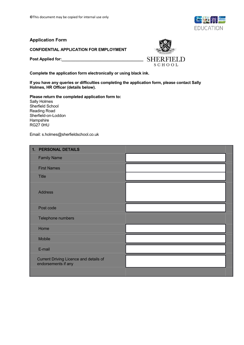 Confidential Application for Employment s5