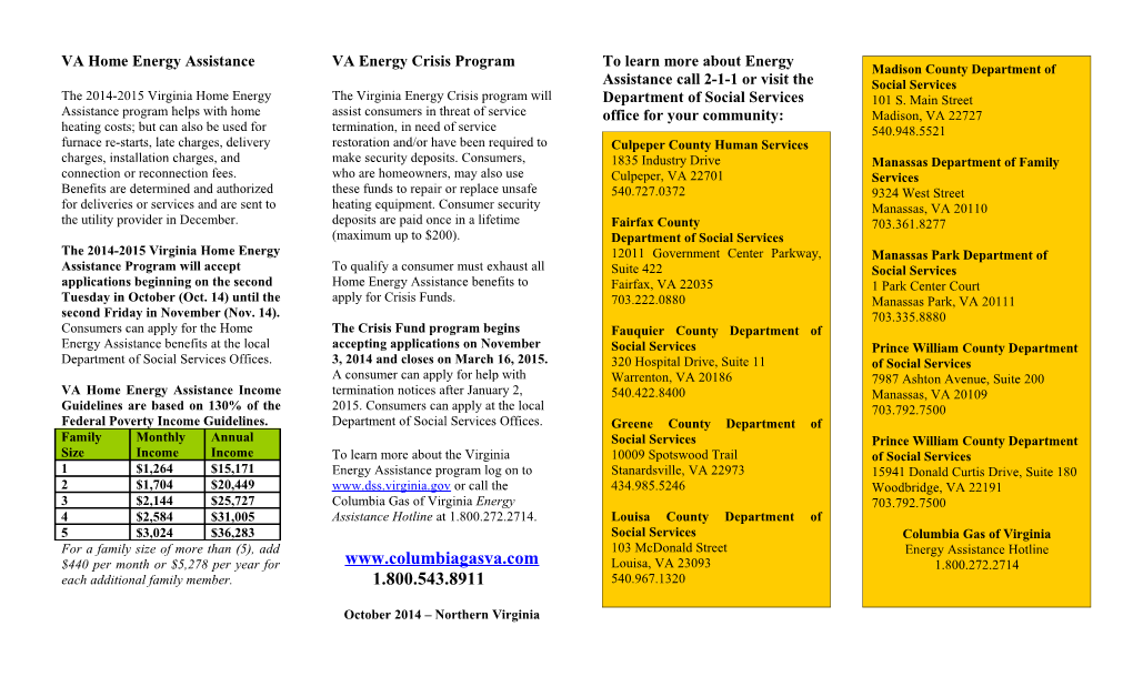 VA Home Energy Assistance