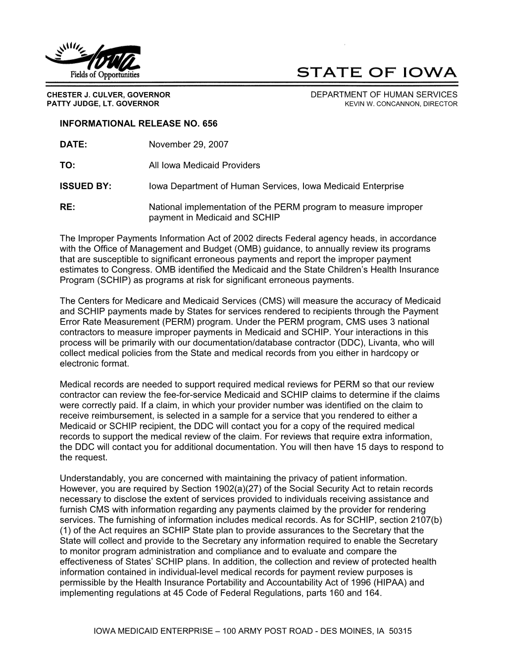 Department of Human Services Letterhead s12