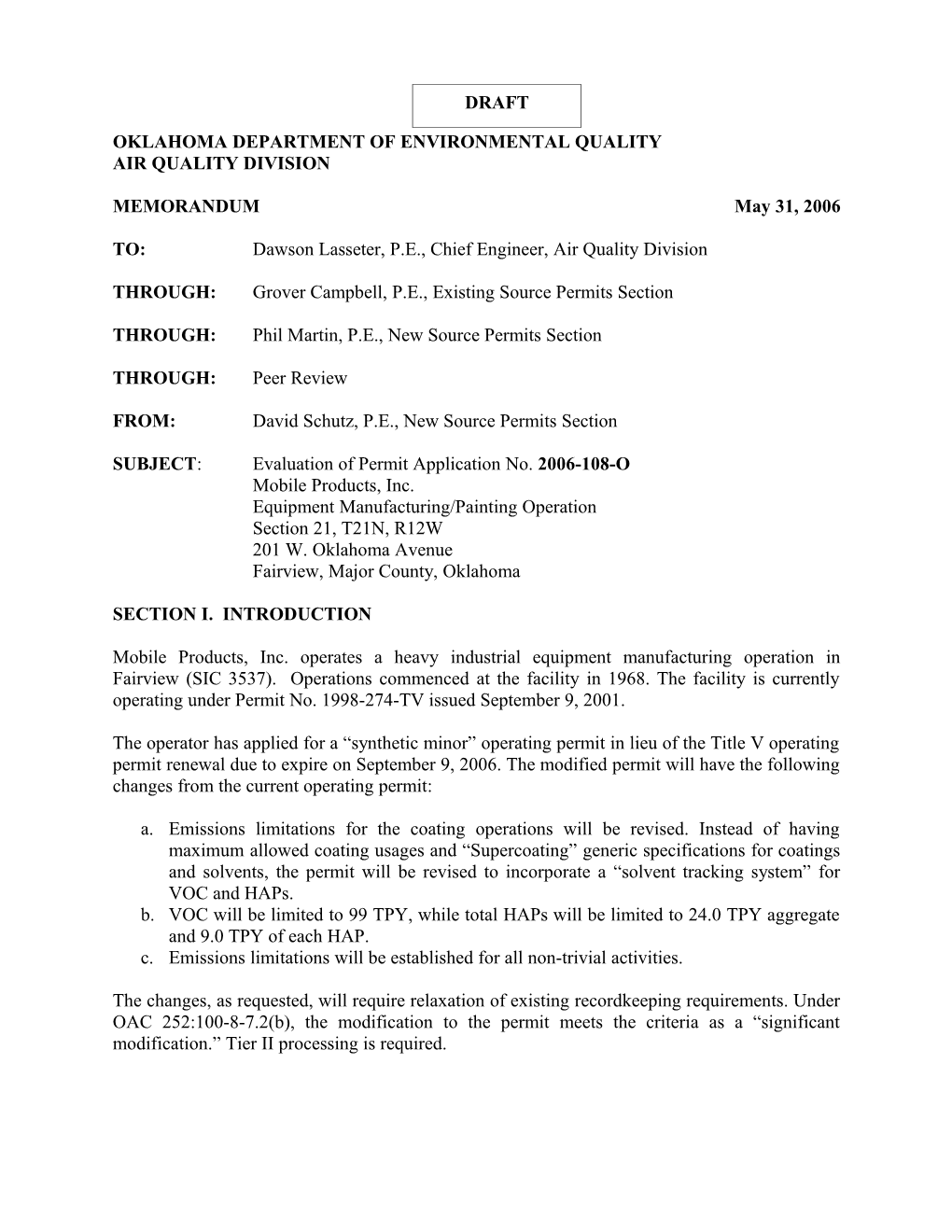 Oklahoma Department of Environmental Quality s29