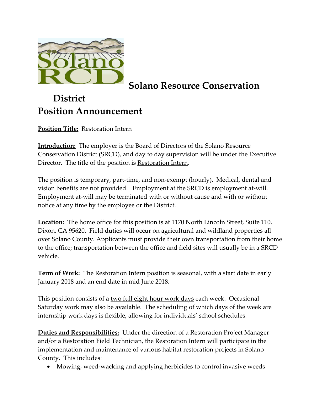 Solano Resource Conservation District