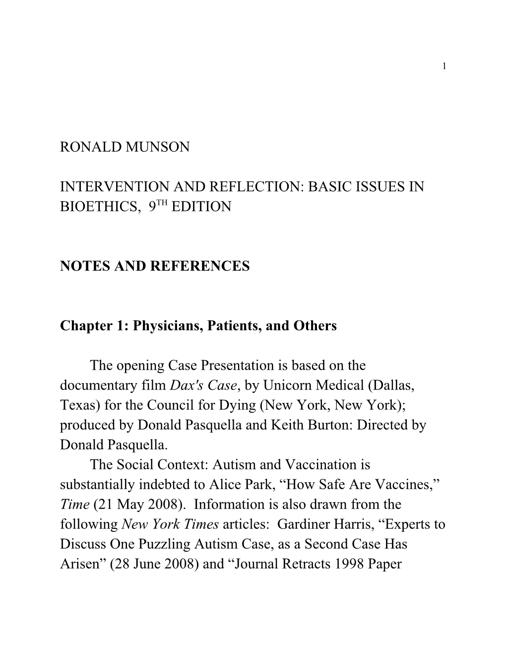 Munson; Intervention and Reflection, 8Th Ed