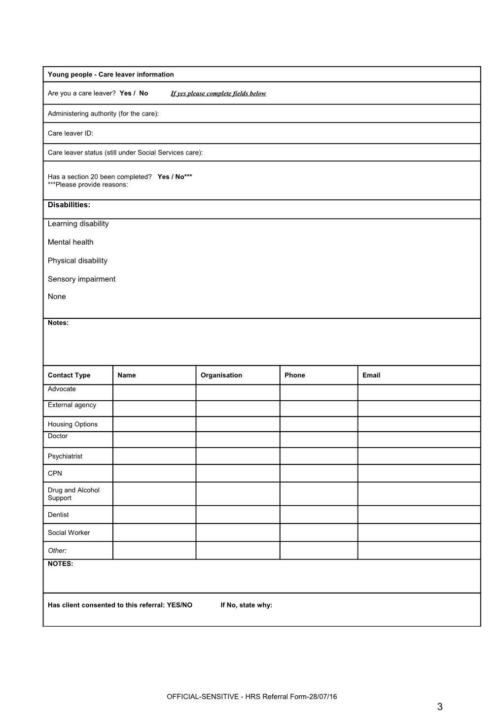 HRS Referral Form