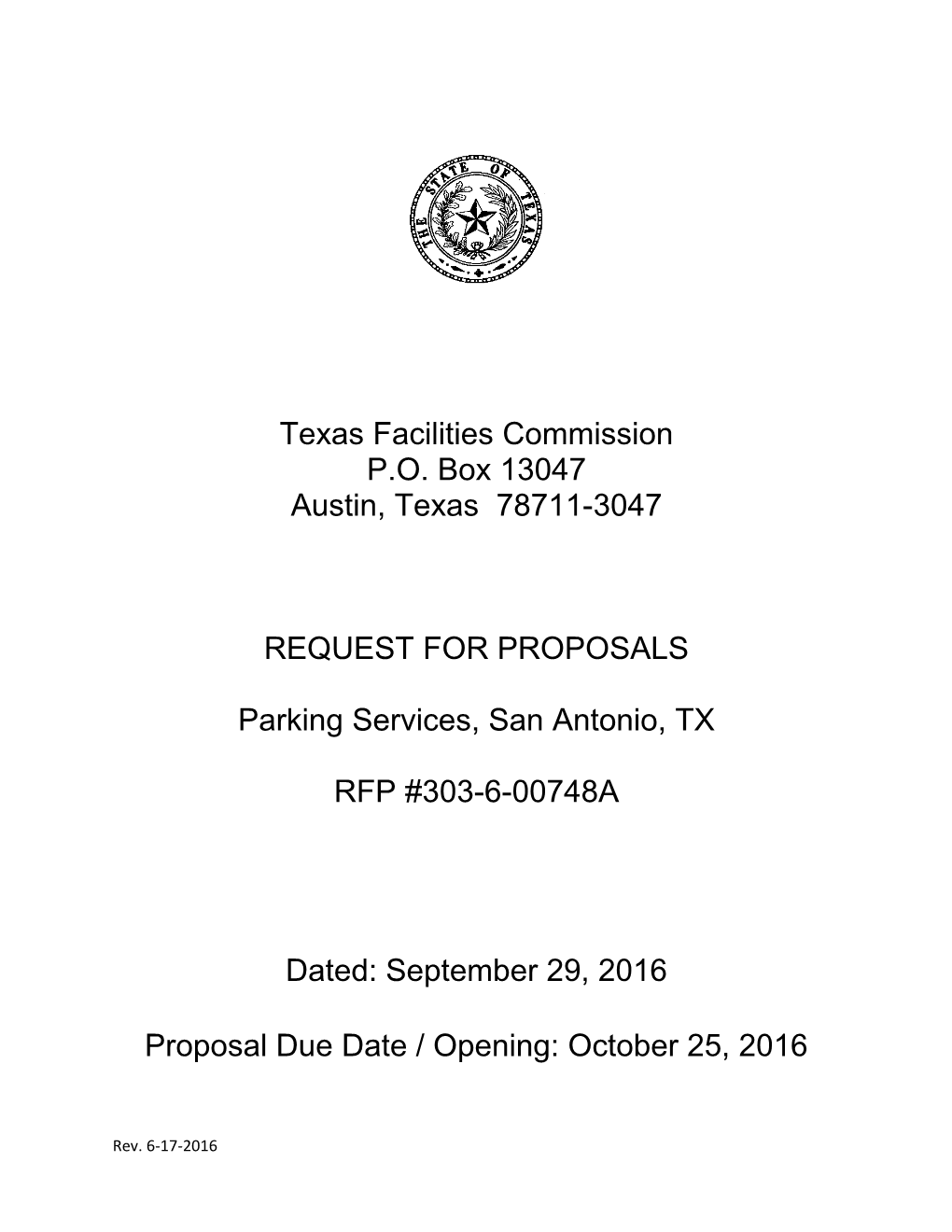 Texas Facilities Commission