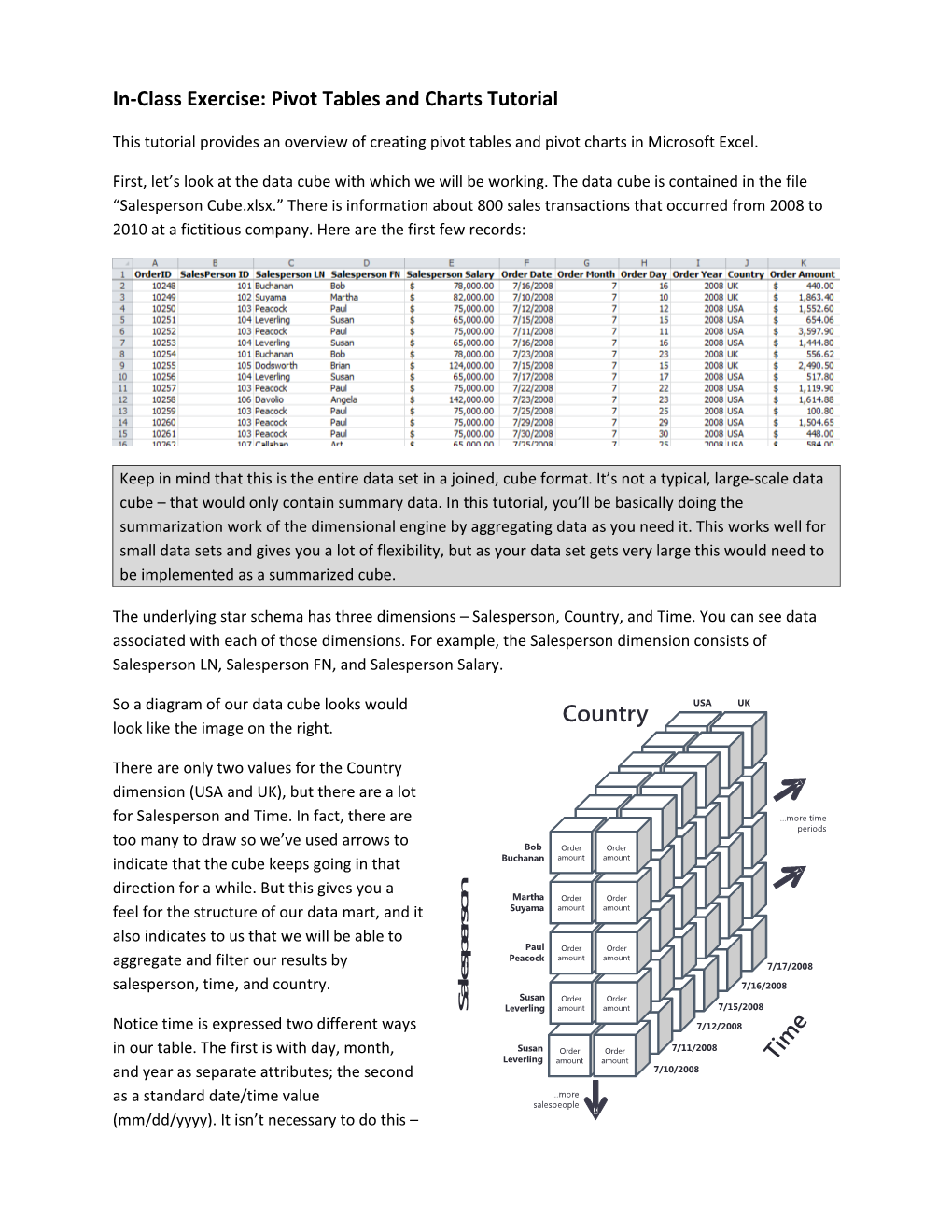 Tutorial: Pivot Tables and Charts Page 2