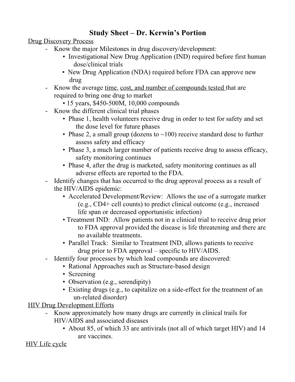 Drug Discovery Process