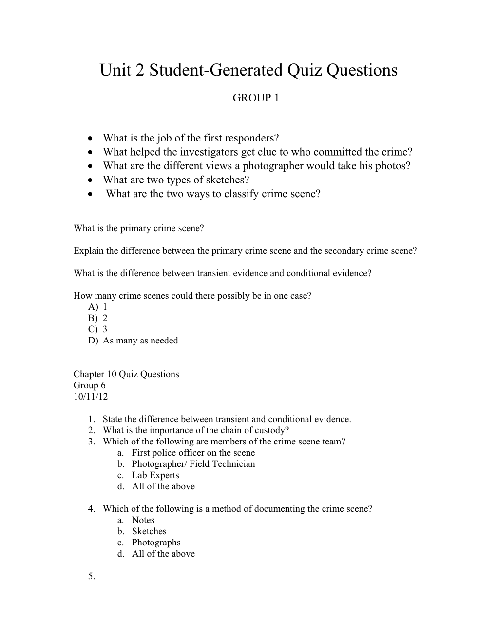 Unit 2 Student-Generated Quiz Questions