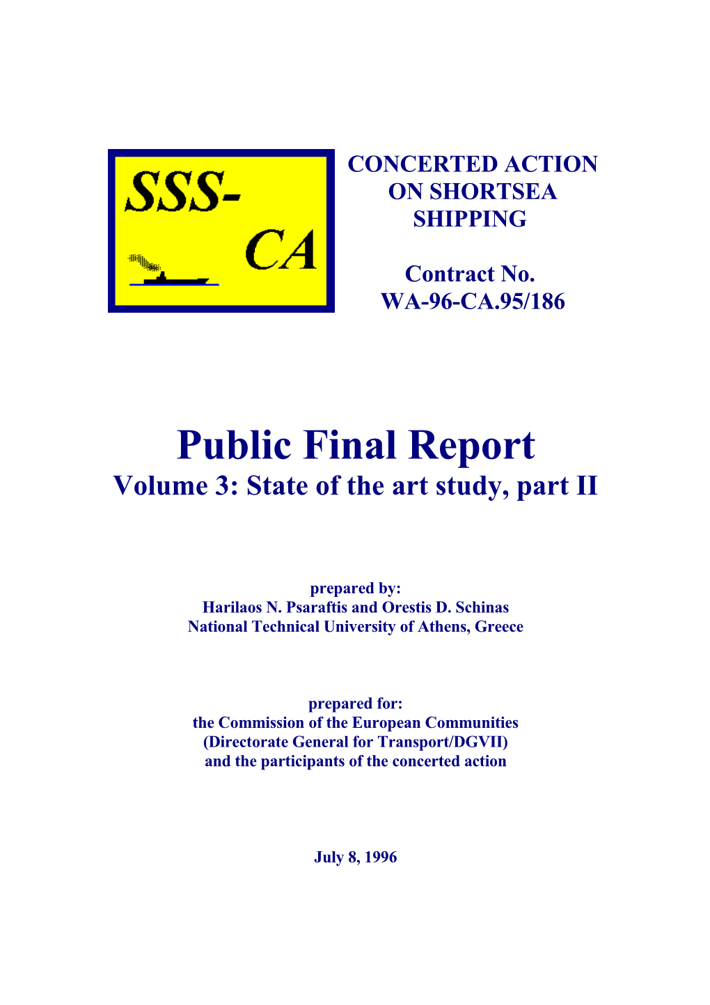 Volume 3: State of the Art Study, Part II