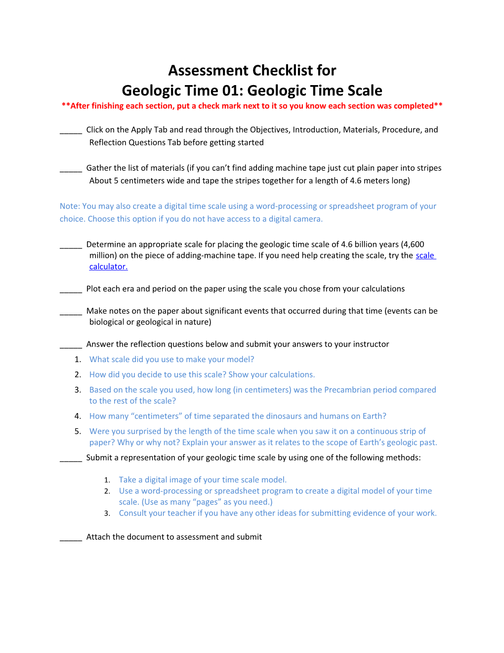 Geologic Time 01: Geologic Time Scale