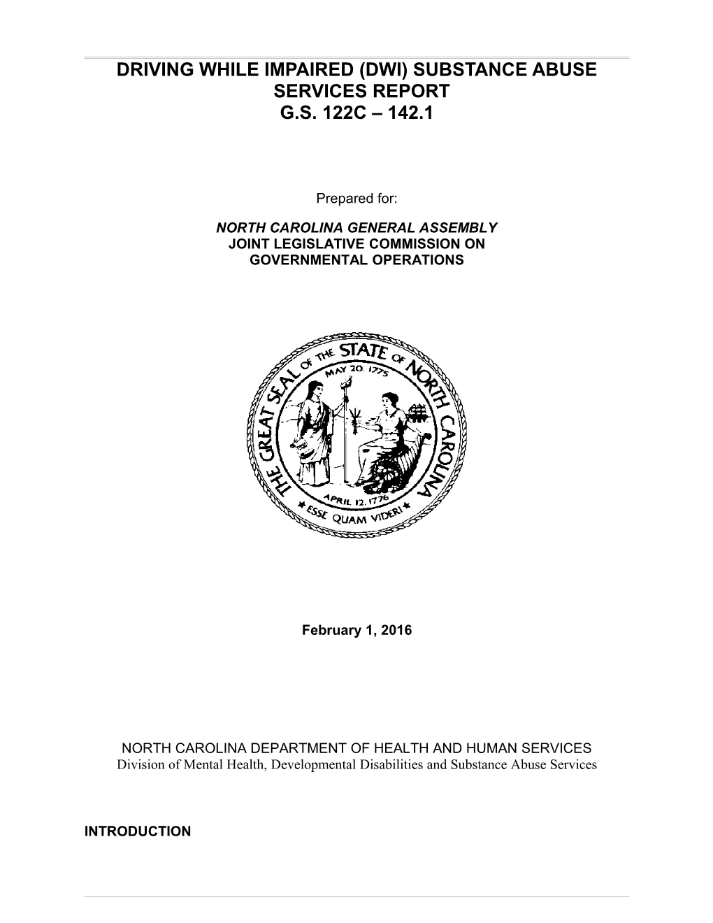 North Carolina Department of Health and Human Services s1
