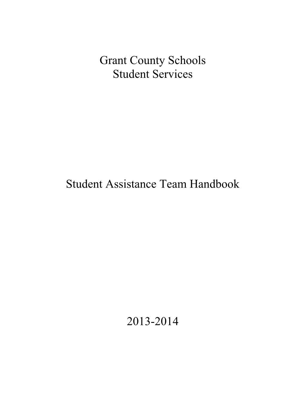 Grant County Schools