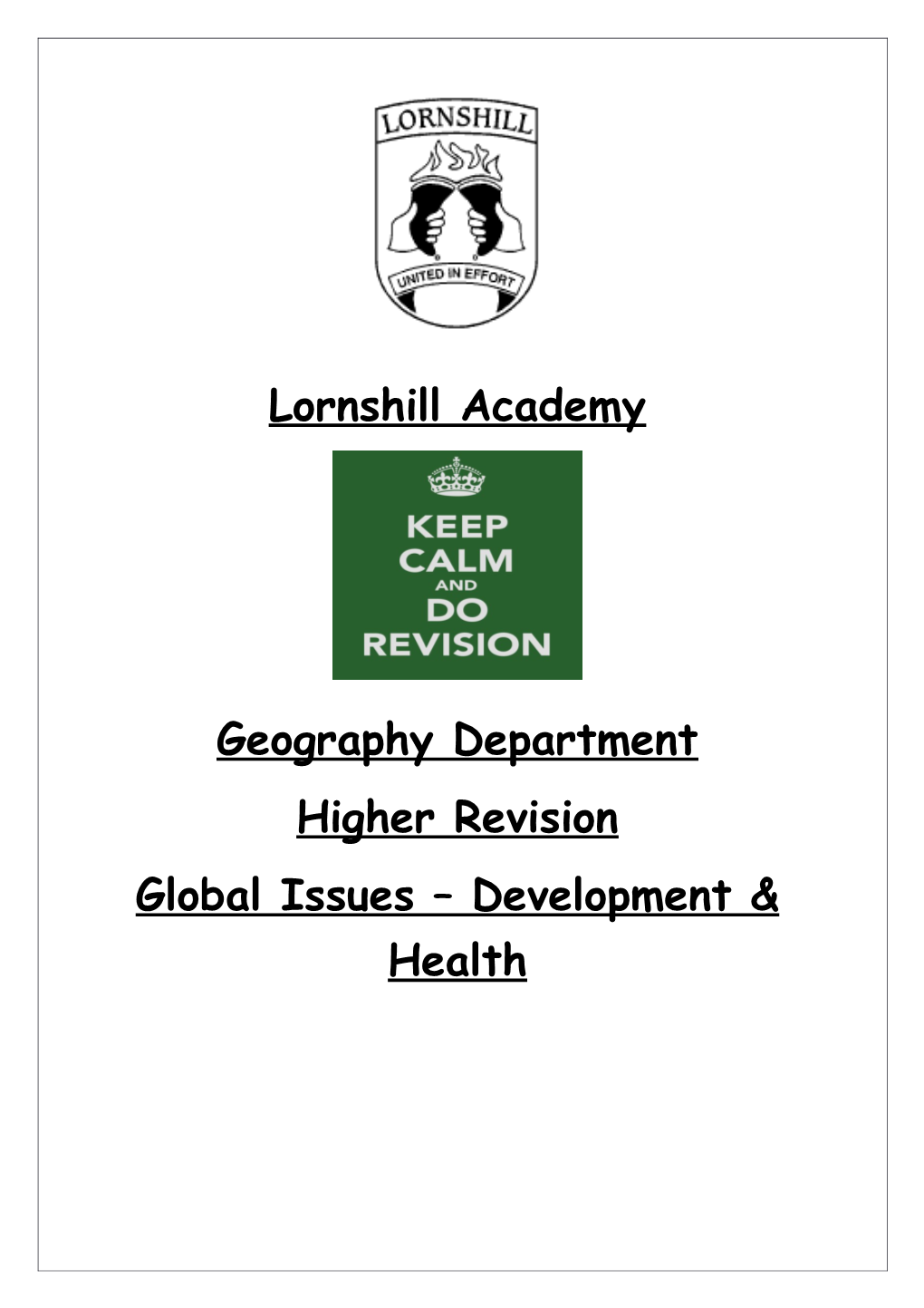 Lornshill Academy s1