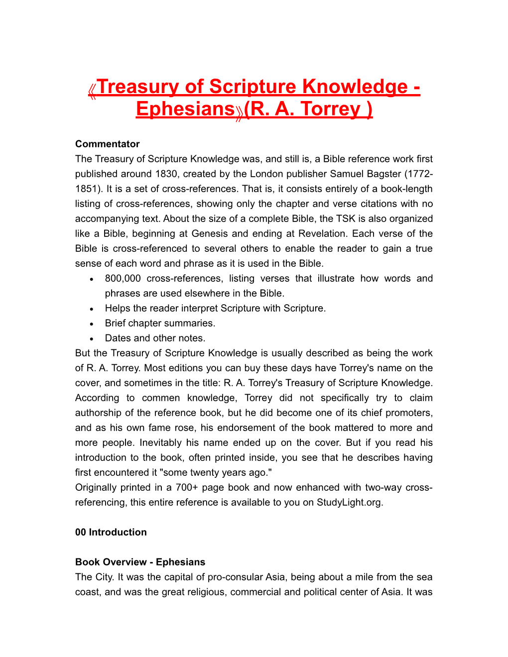 Treasuryofscriptureknowledge - Ephesians (R. A.Torrey)