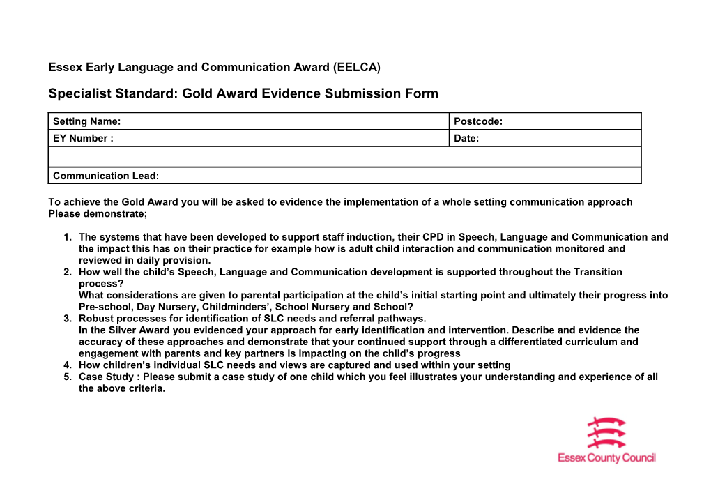 Clarification of the Process Towards Becoming a Communication Champion Setting