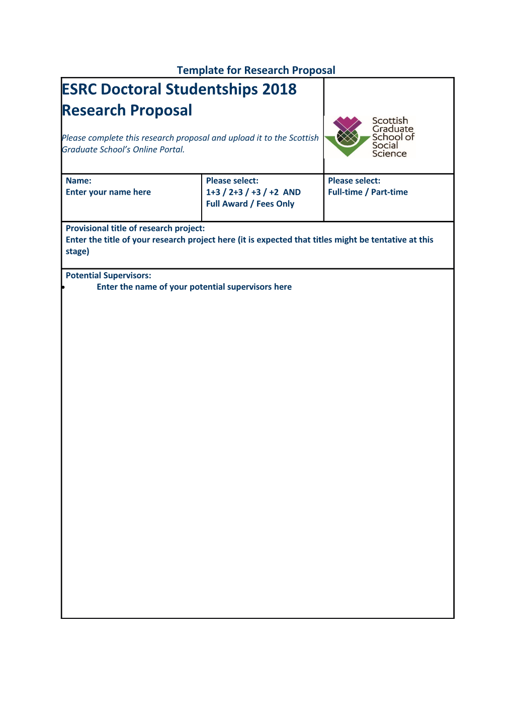 Template Forresearch Proposal