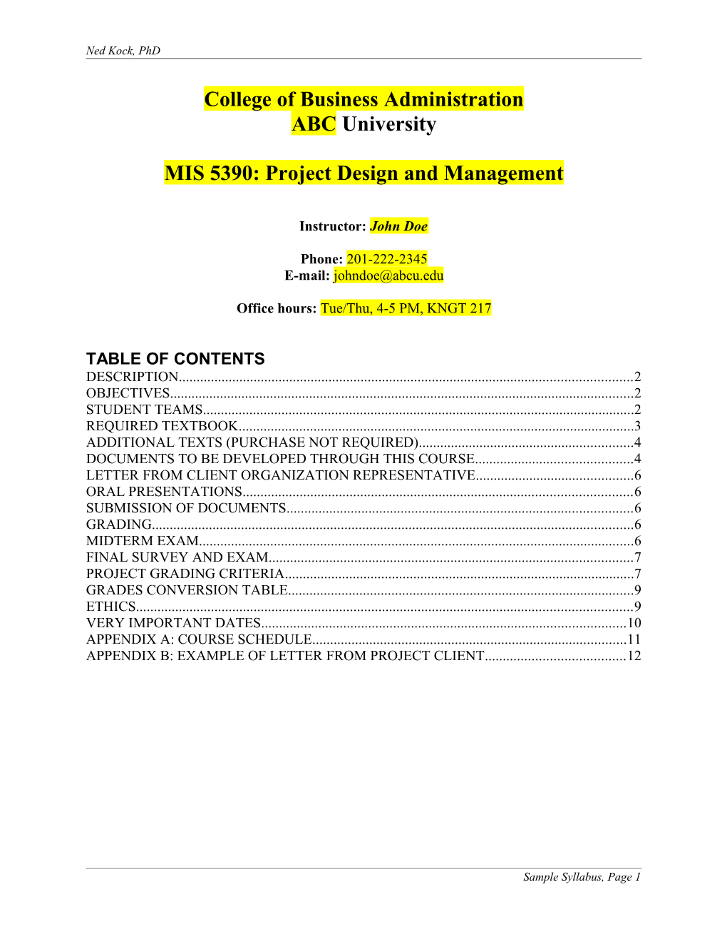 MIS 5390: Project Design and Management