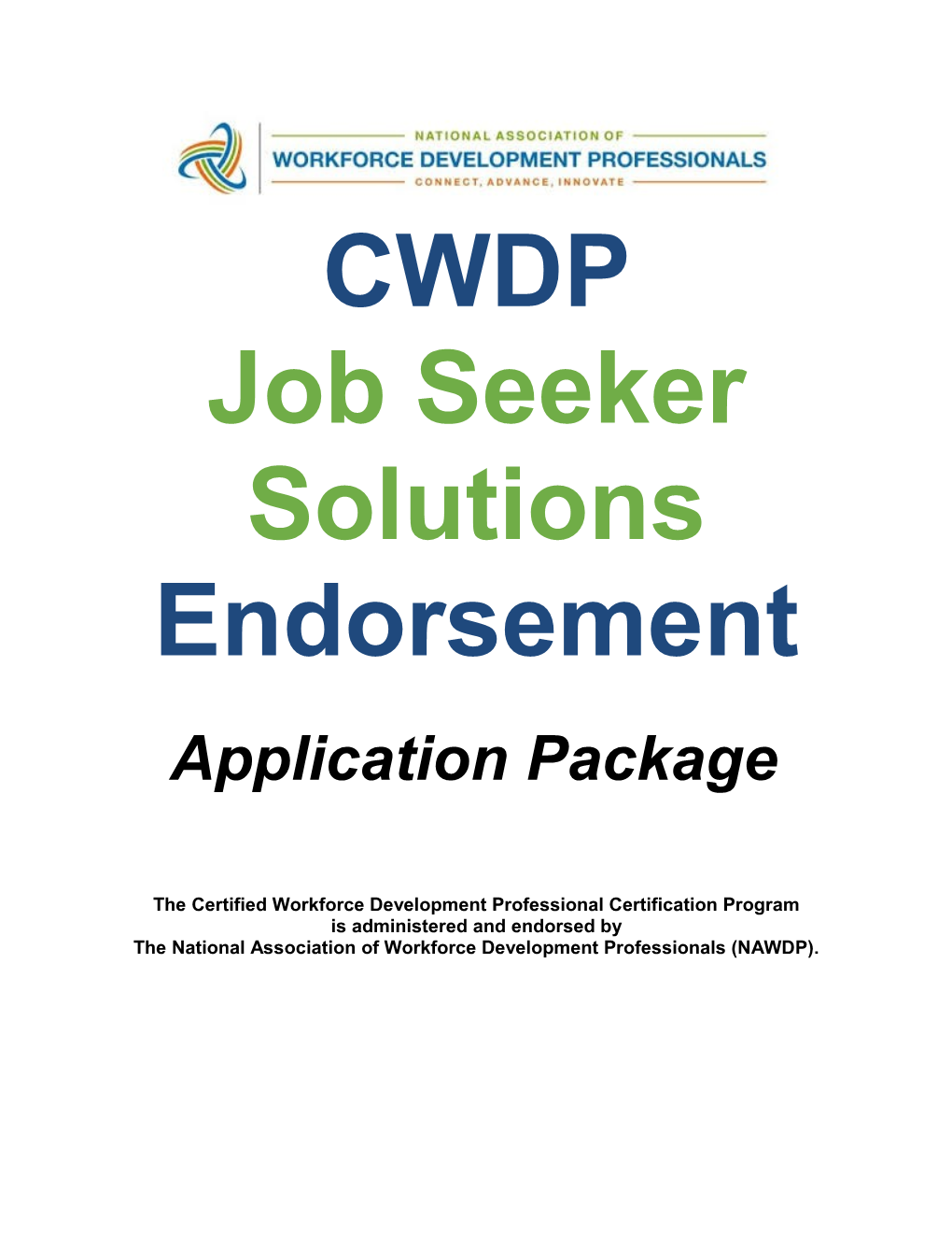 Job Seeker Solutions Endorsement