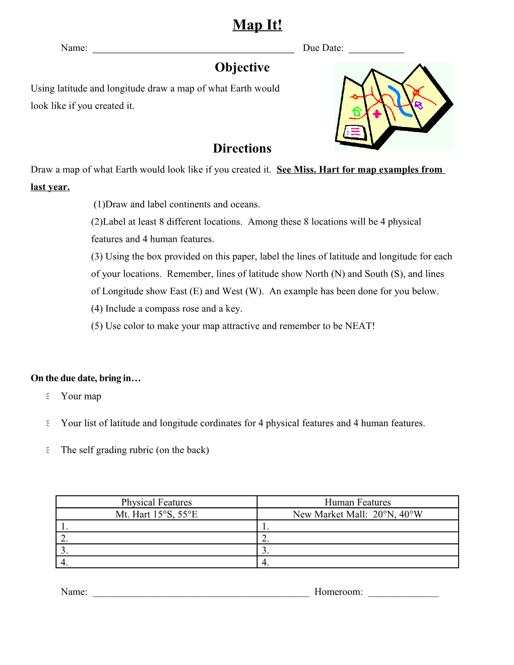 Make Your Own Map Assignment