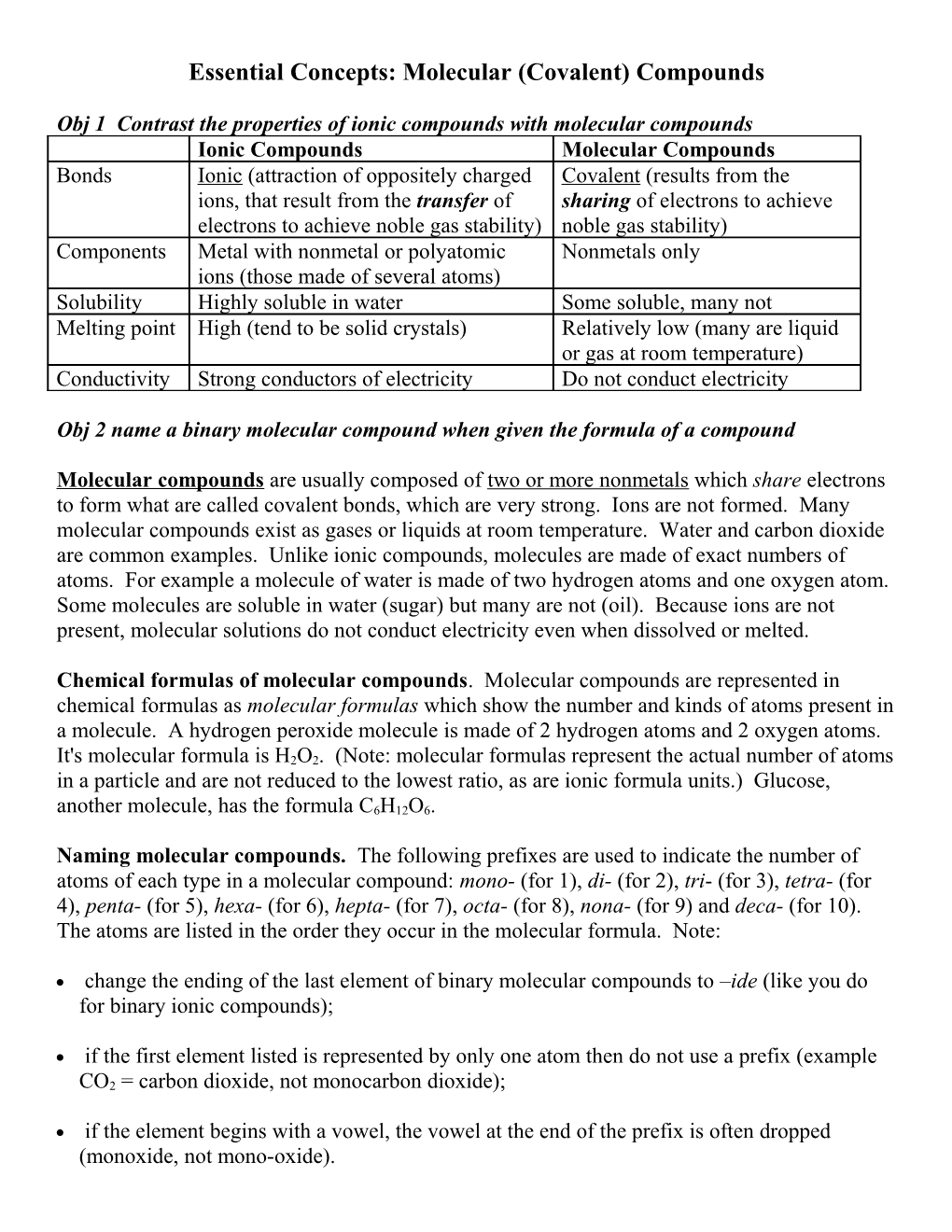 Essential Concepts: Formation of Compounds Chapter 4