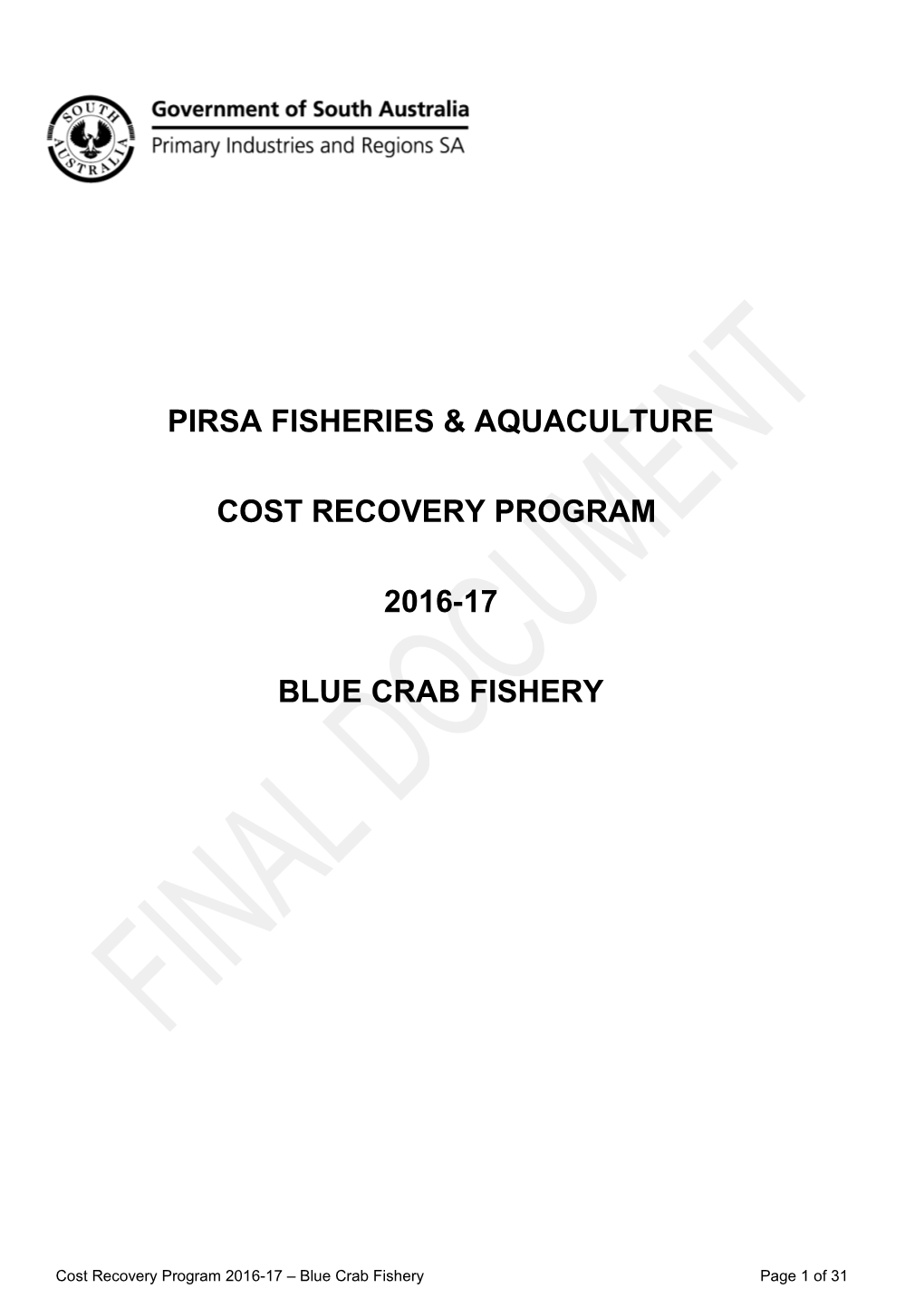 Pirsa Fisheries & Aquaculture s1