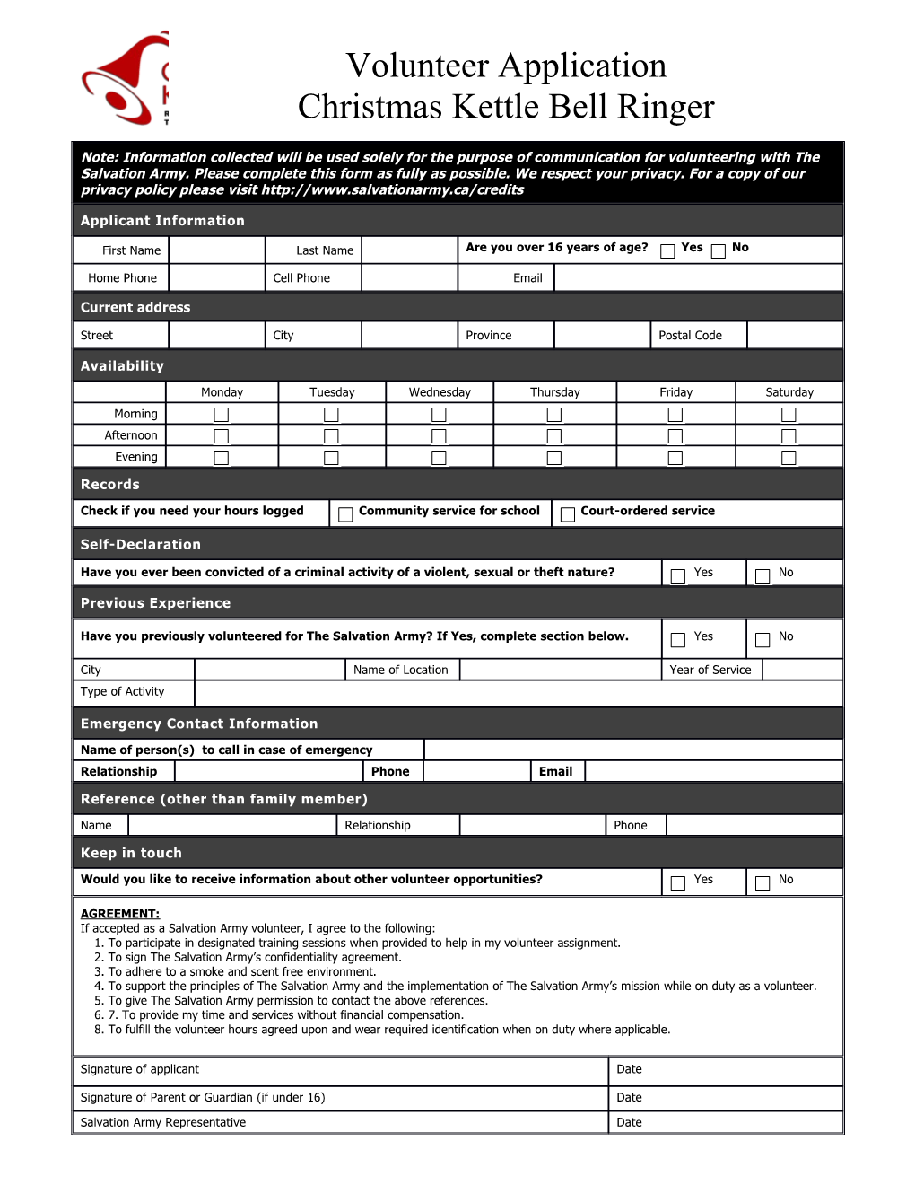 Applicant Information s14